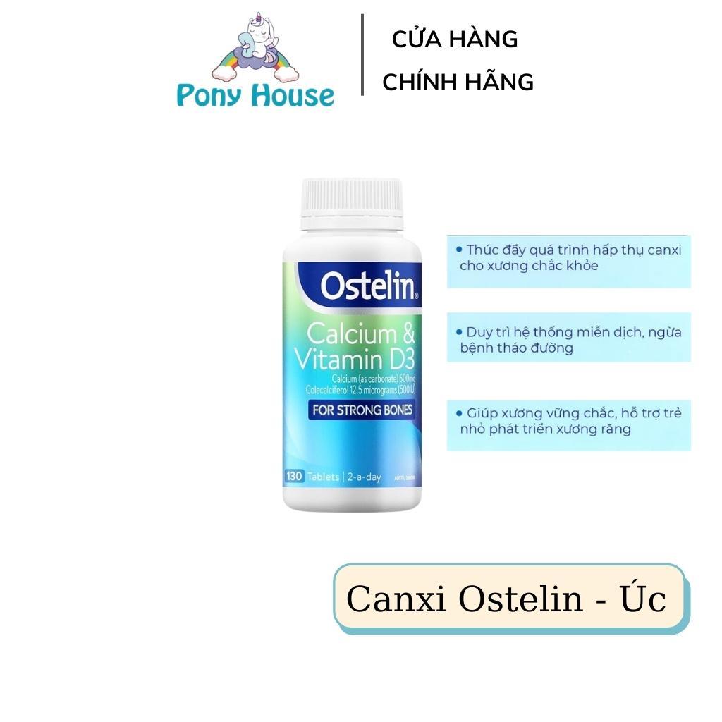 Canxi và Vitamin D3 Ostelin Cho Mẹ Bầu, Sau Sinh Calcium & Vitamin D3 130 viên Úc