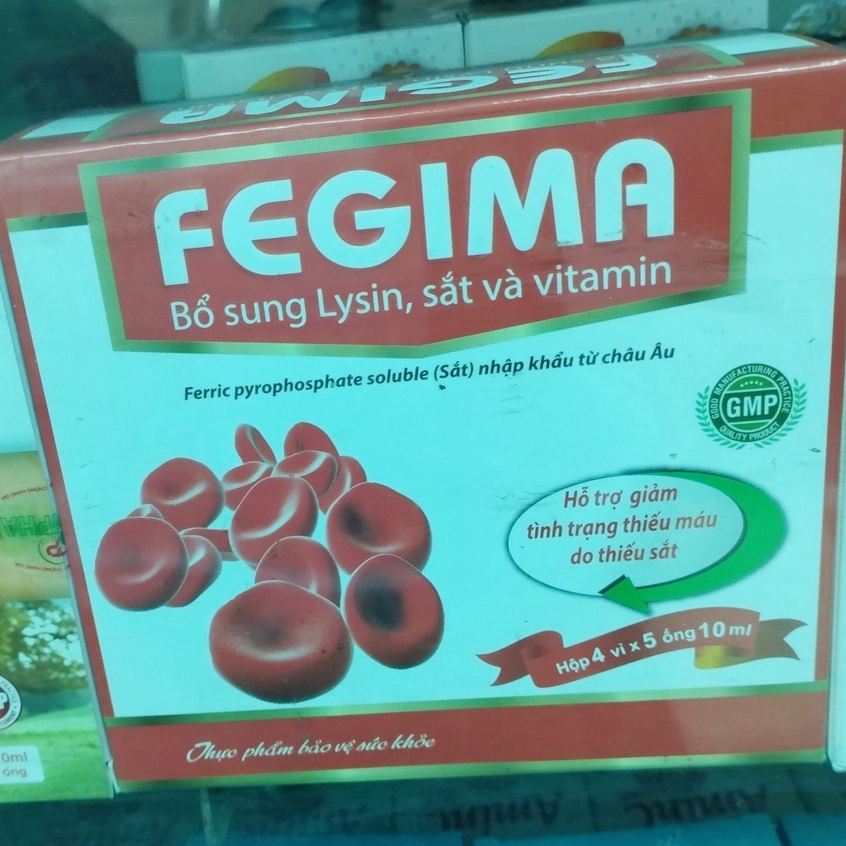 Fe Gima bổ sung sắt và acid folic, giảm thiếu máu do thiếu sắt