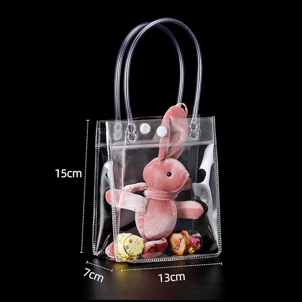 JEE Sức chứa lớn Túi xách PVC Đa năng Trong suốt Quà tặng Túi thạch Bền Nhựa Túi Quà Tặng Quà Tặng - 6