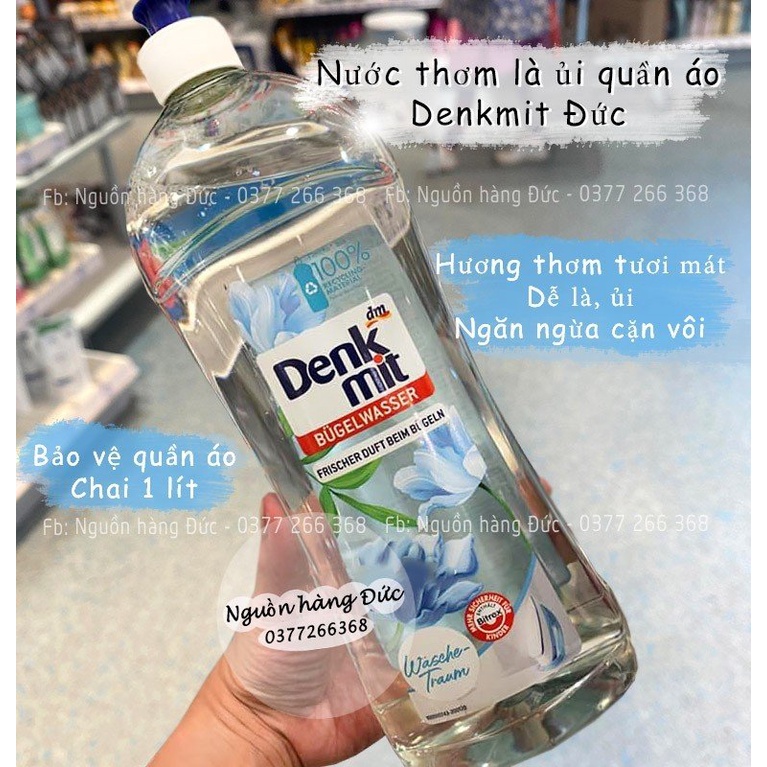 Nước thơm là ủi quần áo Denkmit Đức Siêu thơm! (chuẩn Đức) - SẢN PHẨM ĐƯỢC SHOP CHỌN LỌC RẤT KĨ, HÀNG HÓA ĐẢM BẢO, ĐƯỢC YÊU THÍCH TRÊN THỊ TRƯỜNG, MỜI KHÁCH YÊU ỦNG HỘ, TRẢI NGHIỆM VÀ CHO SHOP ĐÁNH GIÁ