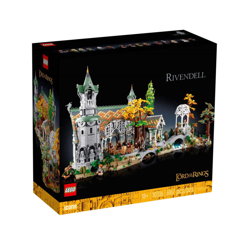 LEGO 10316 LORD OF THE RINGS - Rivendell - 6167 pcs 18+ lego Đồ chơi gạch Hoàn toàn mới và chính hãn