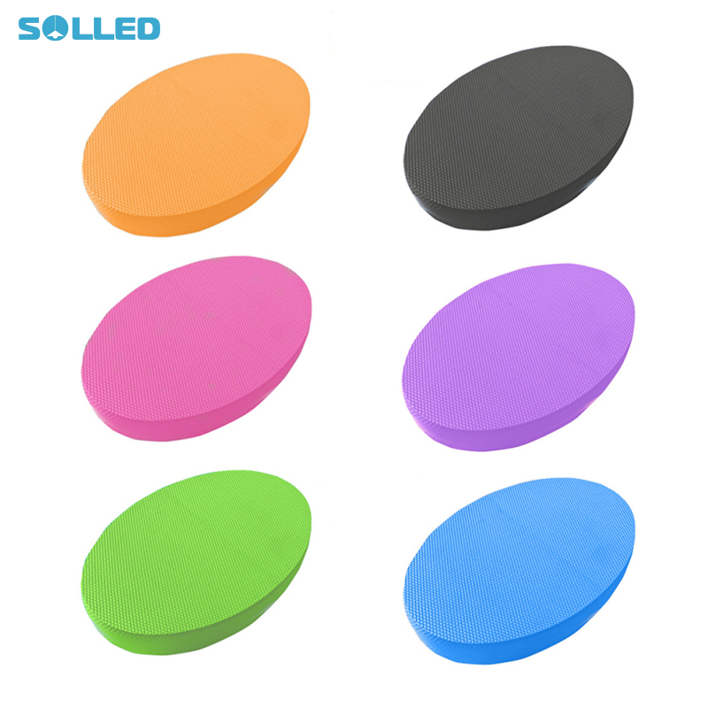 TPE Balance Pad Balance Bricks Gym Fitness Exercise Mat Yoga Cushion Foam Board Gym Oval Exercise Accessories 28 x 17 x 6cm ราคา 137 บาท*ส่งฟรี