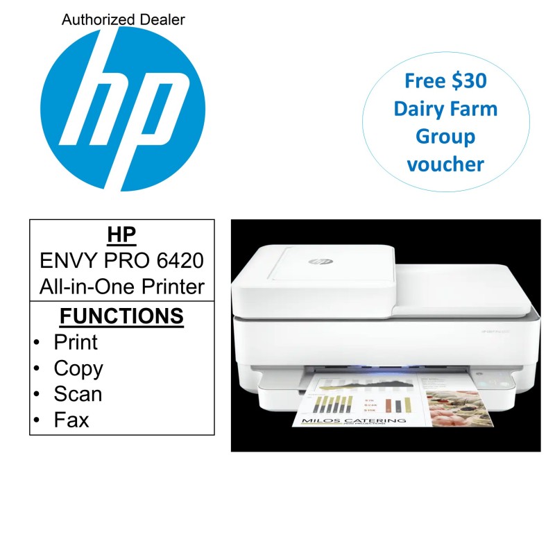 [READY-STOCK] HP ENVY Pro 6420 All-In-One Printer***Free $20 eCapitaVouchers *** Singapore