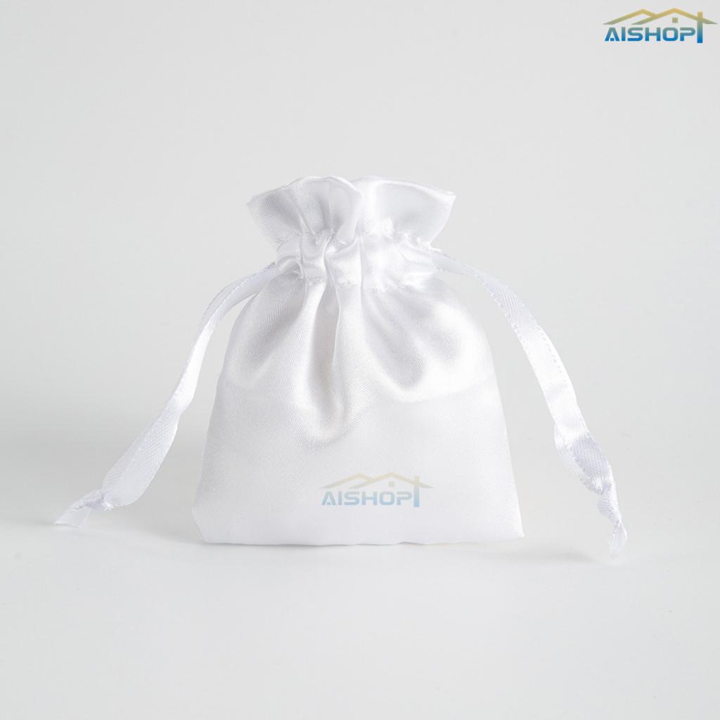 [SG Seller]Jewellery Packaging Pouch Cosmetic Storage Bag Reusable Gift Bag Luxury Satin Drawstring Pouch