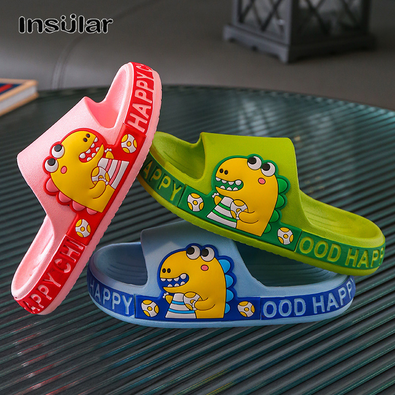 ES รองเท้าแตะเด็ก, การ์ตูนไดโนเสาร์นุ่ม soled รองเท้าแตะกันลื่นสำหรับเด็กหญิงและเด็กชาย ราคา 148 บาท*ส่งฟรี