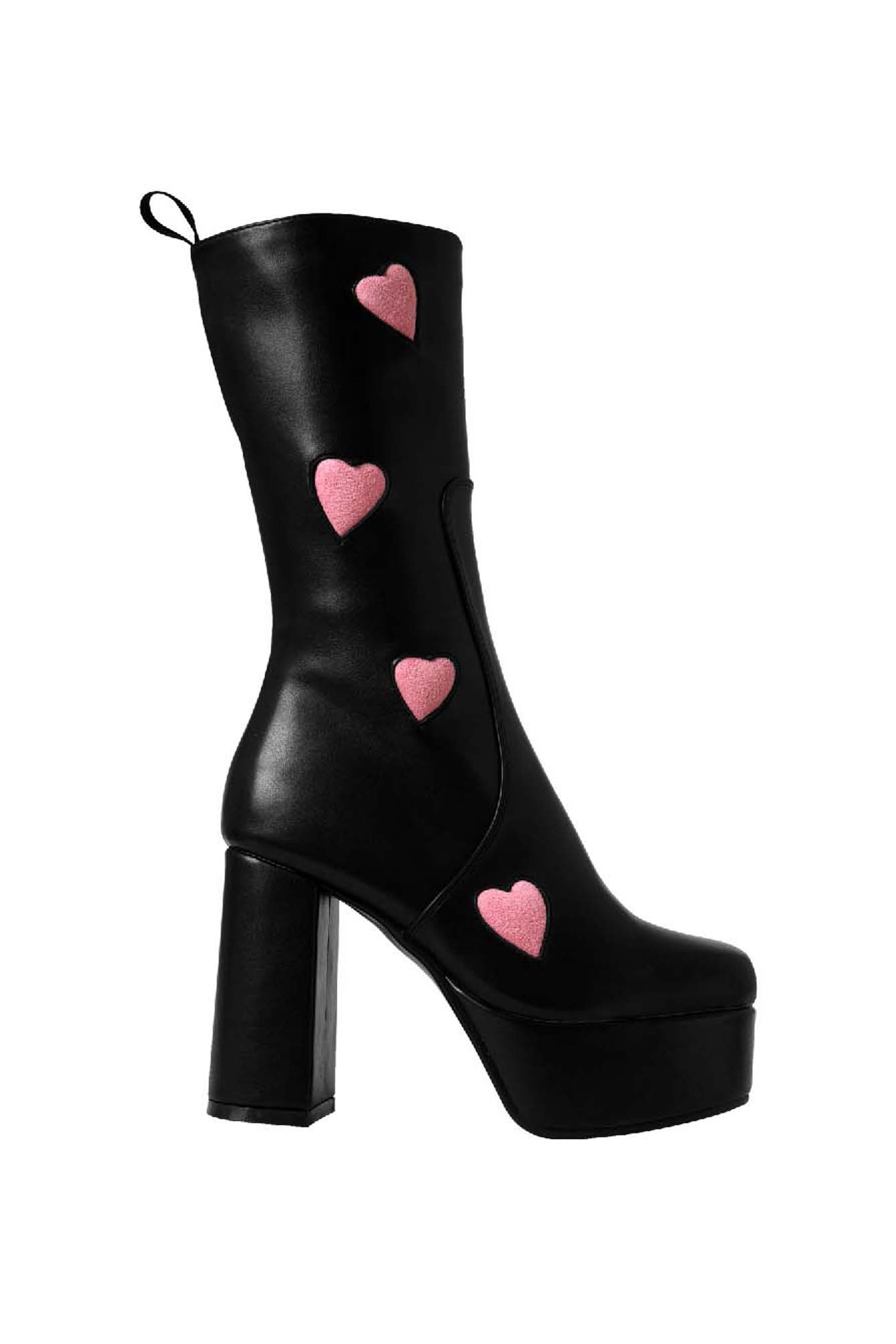 Villains SF YAXIN Women's Platform Booties | Heel Height 3.9" - ยี่ห้อ Villains SF ราคา 2,790 บาท*ส่งฟรี