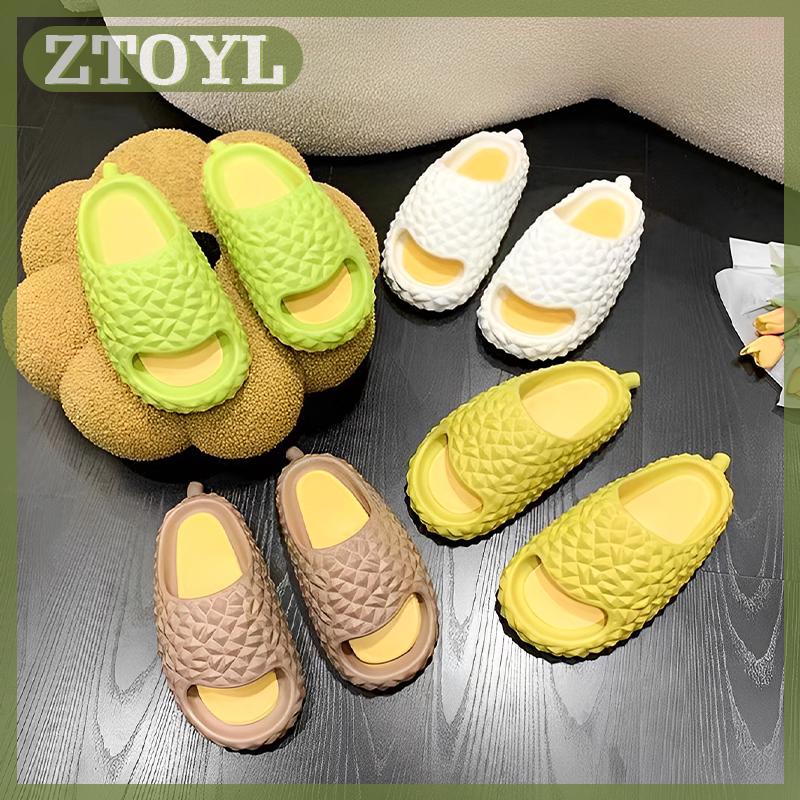 ZTOYL รองเท้าแตะคู่ใส่ในบ้านทุเรียนแฟชั่นใหม่2025ฤดูร้อนฤดูร้อนรองเท้าแตะคนดังทางอินเทอร์เน็ต ราคา 86 บาท*ส่งฟรี