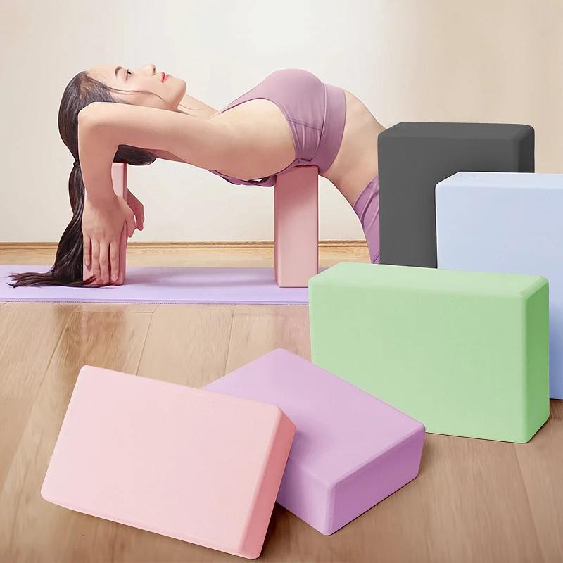 [Yueder] Yoga Building Blocks Cubes Pilates Bricks Reinforcement Mats Sports Yoga Supplies Exercise Home Exercise Equipment Fitness Eva