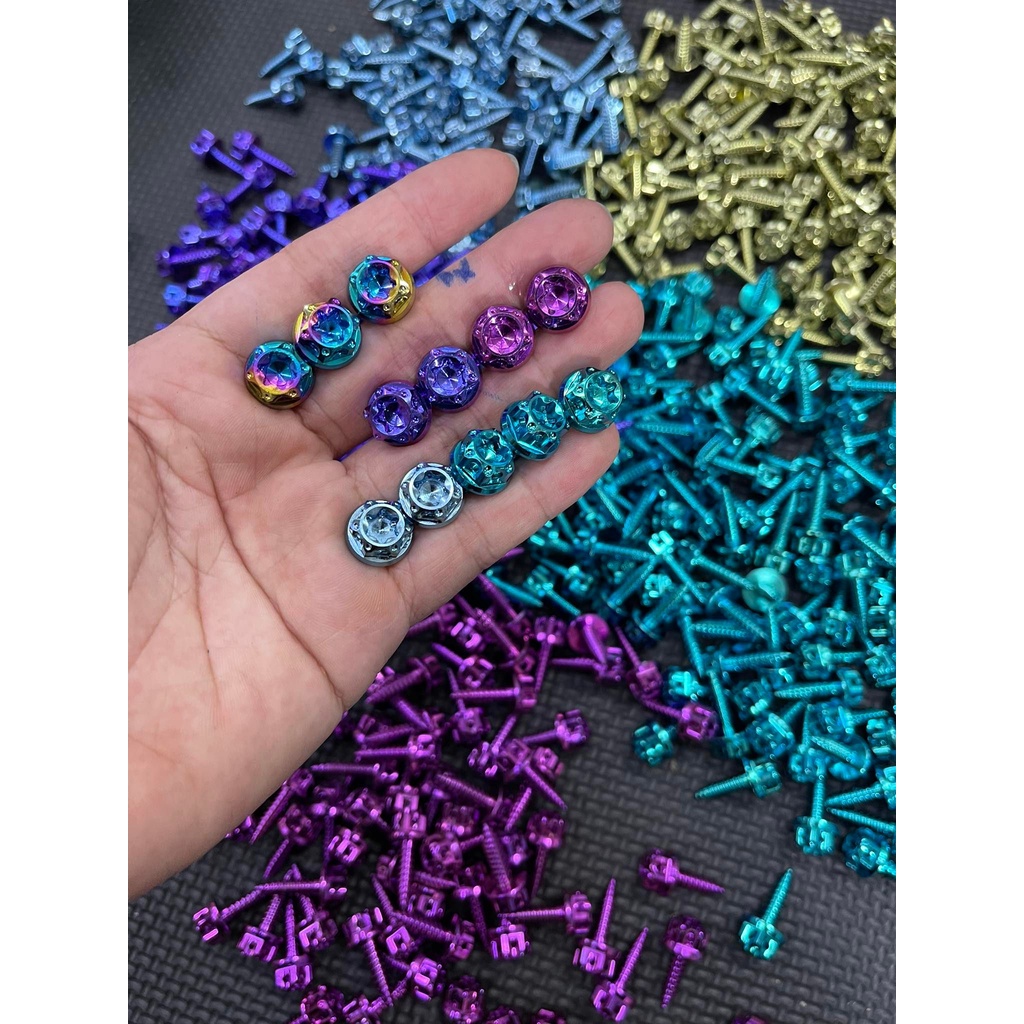 [Xoắn Trụ Salaya Titan GR5] Ốc 5li18 Xoắn Trụ Salaza , 5ly xoắn yamaha ( Use for airbox vario , click , body Yamaha )