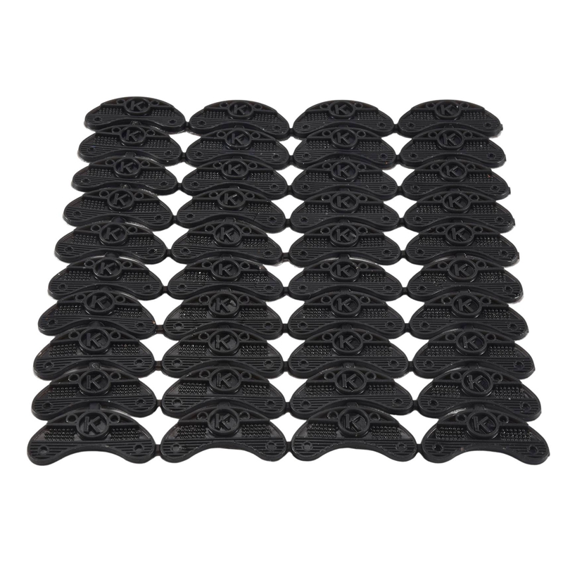40PCS 20-Pair Rubber Heel Savers Toe Plates Taps DIY Shoe Repair Pads Size:56*24*3.1MM
