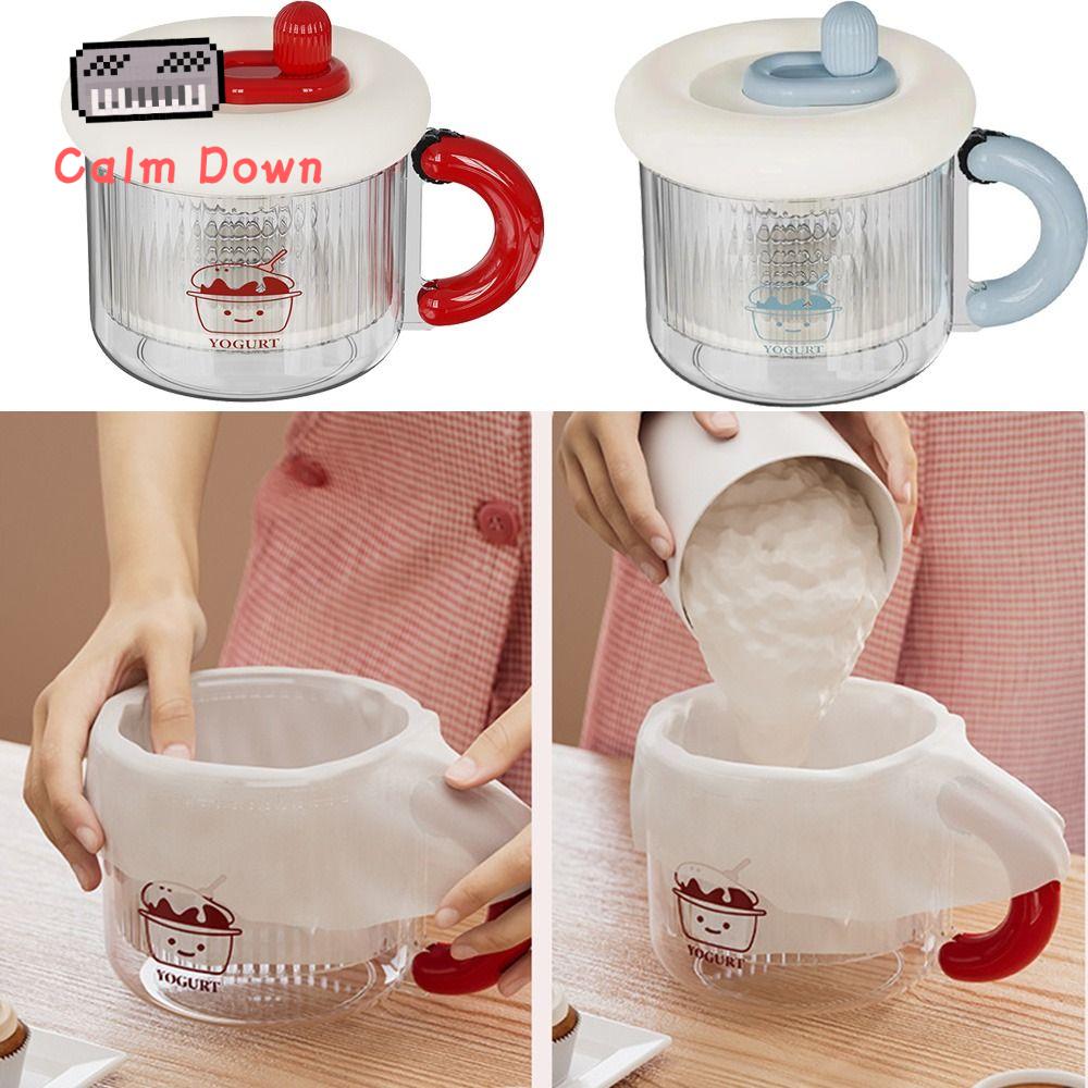 FSFDS Lưới mịn Dụng cụ lọc sữa chua Hy Lạp Có thể tái sử dụng Có thể giặt được Máy làm sữa chua đặc Đa năng Có nắp Bộ lọc sữa chua tự làm Nhà bếp