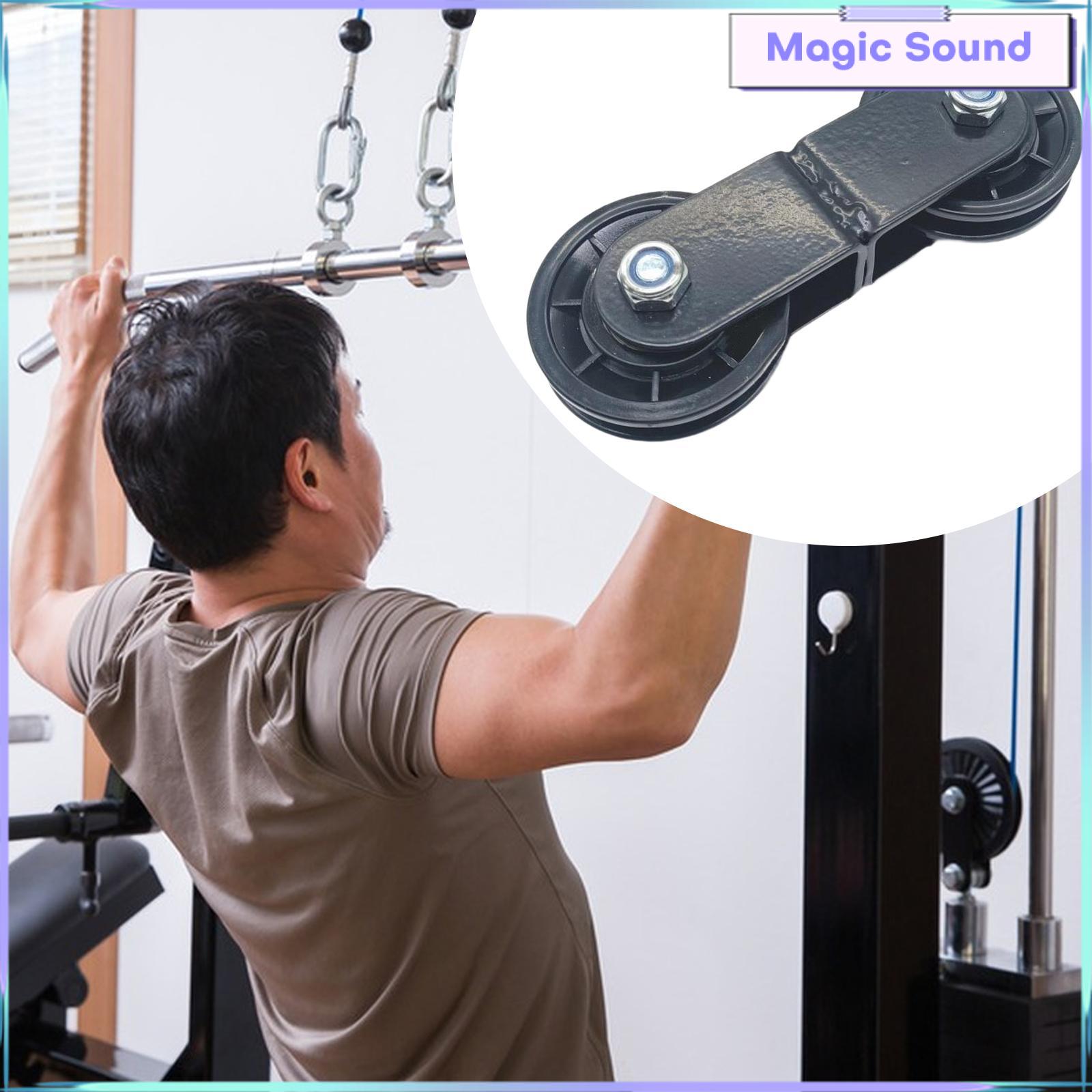 Âm thanh kỳ diệu ròng rọc đôi bánh xe nâng tạ mạnh mẽ Cáp máy con lăn Lắp ráp đơn giản DIY tập thể dục Phụ kiện thiết bị tập thể dục