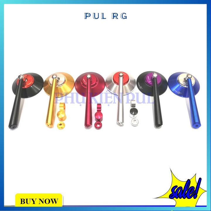 Gương chiếu hậu tròn cho xe máy giá 1 cái màu cam