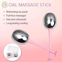 GOYONYING Reduce Puffiness & Soothe Acne with Chilled Cryo Ice Globes Facial Massager Reusable Stainless Steel Face Roller for Fatigue Depuff Eyes Calming Skin Care