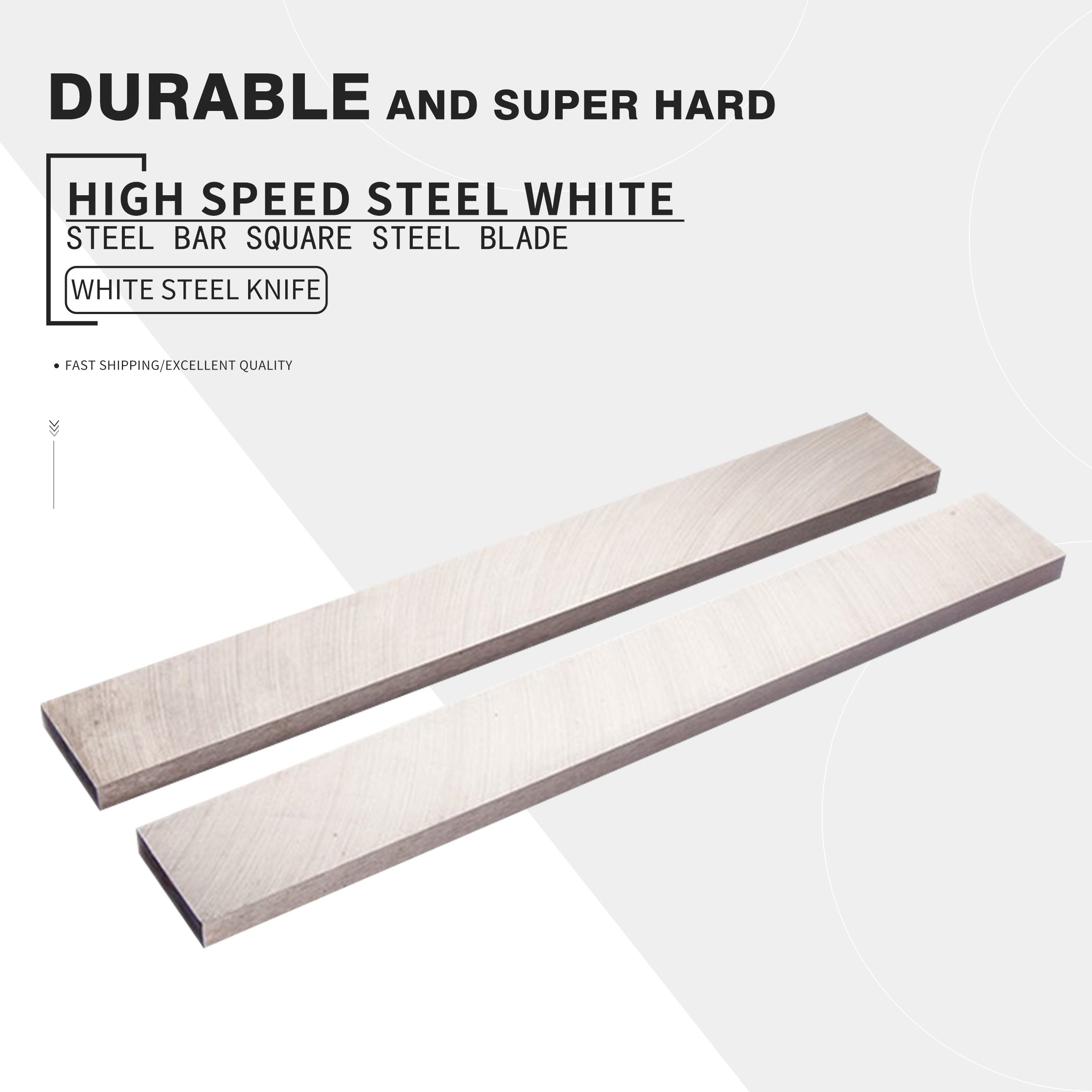 Dụng cụ tiện thép tốc độ cao HSS Dao thép trắng Thanh thép trắng Chiều dài lưỡi dao 200mm Chèn vuông Máy tiện CNC Dụng cụ gia công