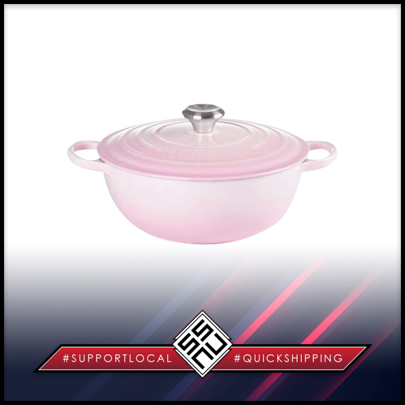 SSNU226 Le Creuset Enamelled Cast Iron Round Marmite 26 cm Shell Pink Singapore