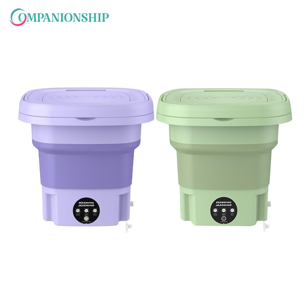 8L Automatic Clothing Cleaners Intelligent 3-gear Mode Foldable Cleaning Washing Machine Low Noise Non-slip Large-capacity for Travel Hotel ราคา 2,423 บาท*ส่งฟรี
