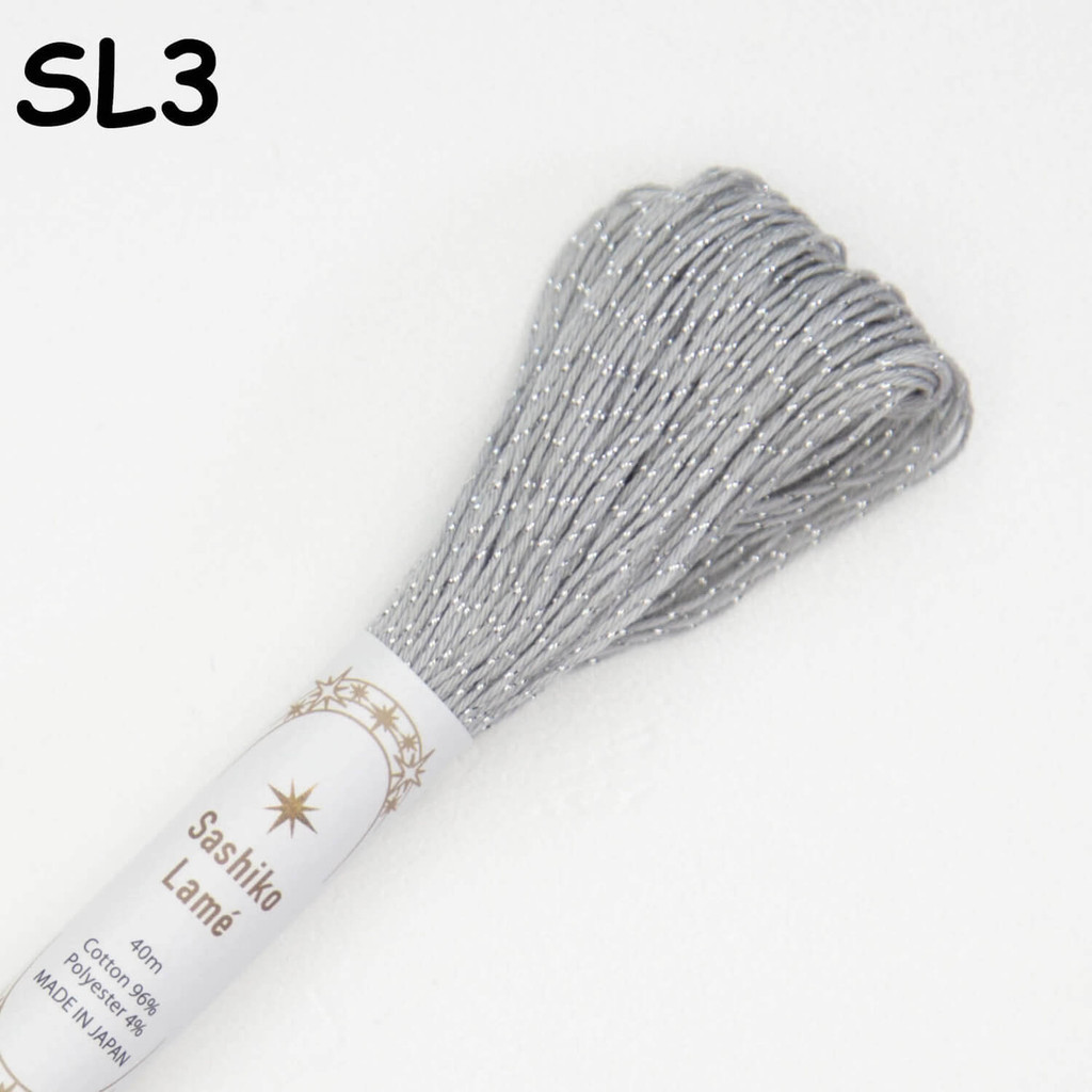 刺子绣 Olympus Japan Sashiko Lame Thread 40mt Japanese Embroidery Thread Floss