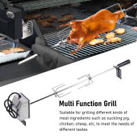 Rotisserie Kit 33lb Load Bearing Stable Rotating Rotisserie Motor Kit for Chicken for Outdoor BBQ