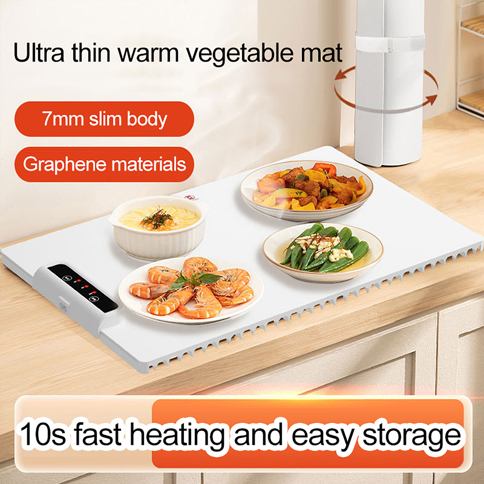  Electric Warming Tray with Adjustable Temperature, 2024 New  Upgrade Electric Heating Tray, Foldable Food Warmer Fast Heating, Electric Warming  Hot Plate Trays for Buffets Party to Keep Food Warm: Home 