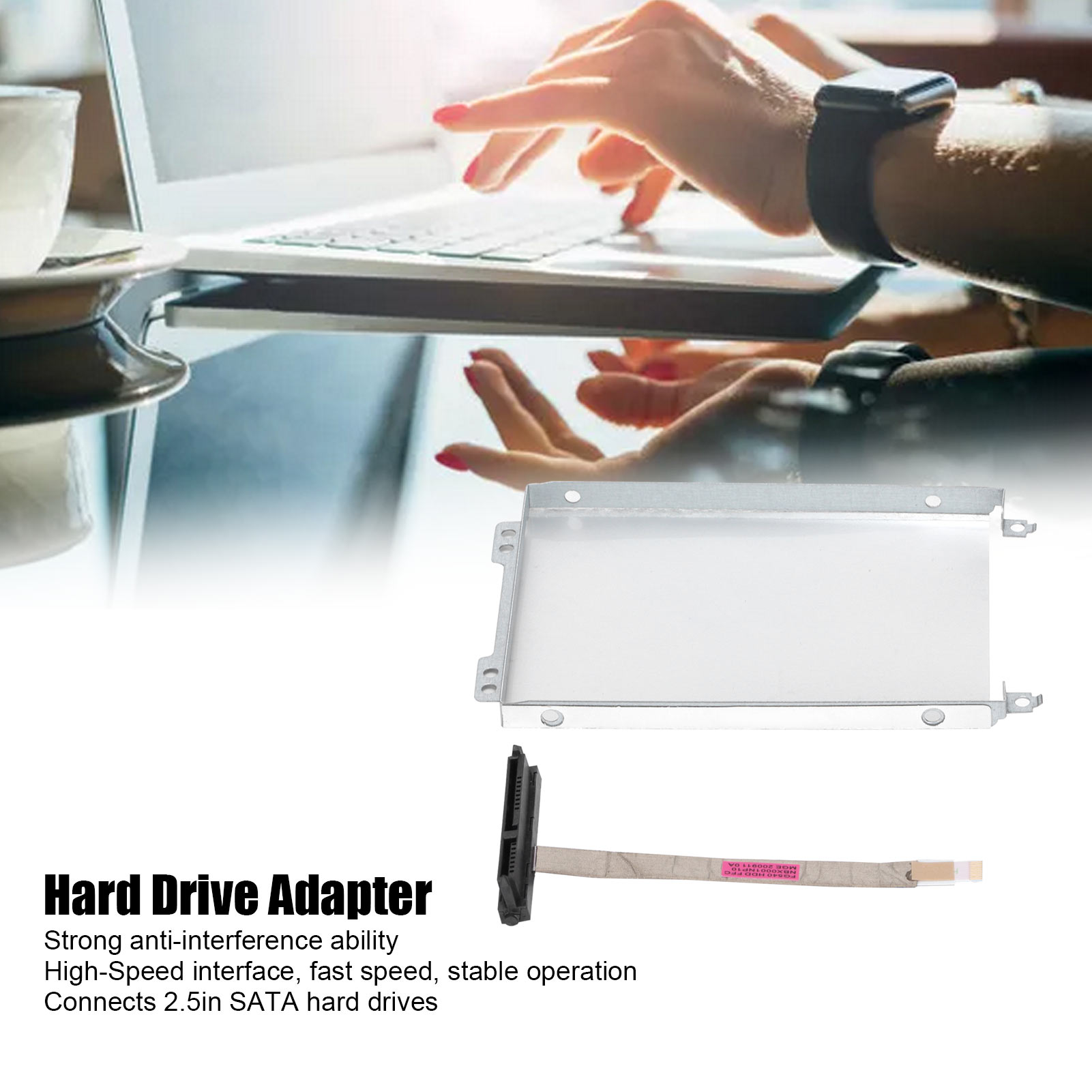 Vỏ Ổ cứng máy tính smate chống nhiễu mạnh Khung khay SATA HDD 2.5in hoạt động ổn định cho Lenovo