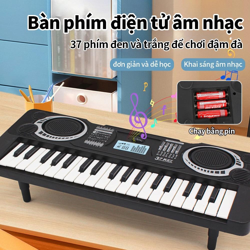 Đàn khám phá âm nhạc nhỏ tay! piano điện đa chức năng em – để con bạn Hãy điện tử trẻ con 【5 trong 1 nhạc bộ】dành Đàn đồ chơi