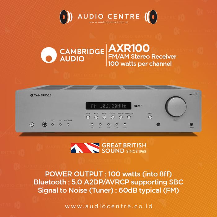 CAMBRIDGE AUDIO AXR100 FM/AM STEREO RECEIVER BUILT IN BLUETOOTH-Megavia Store Harga  13,320,000 Ringgit*Penghantaran Percuma