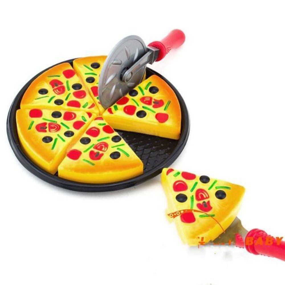 YIZEYI Fast Food Play For Kids Pizza Party Kitchen Simulation Small