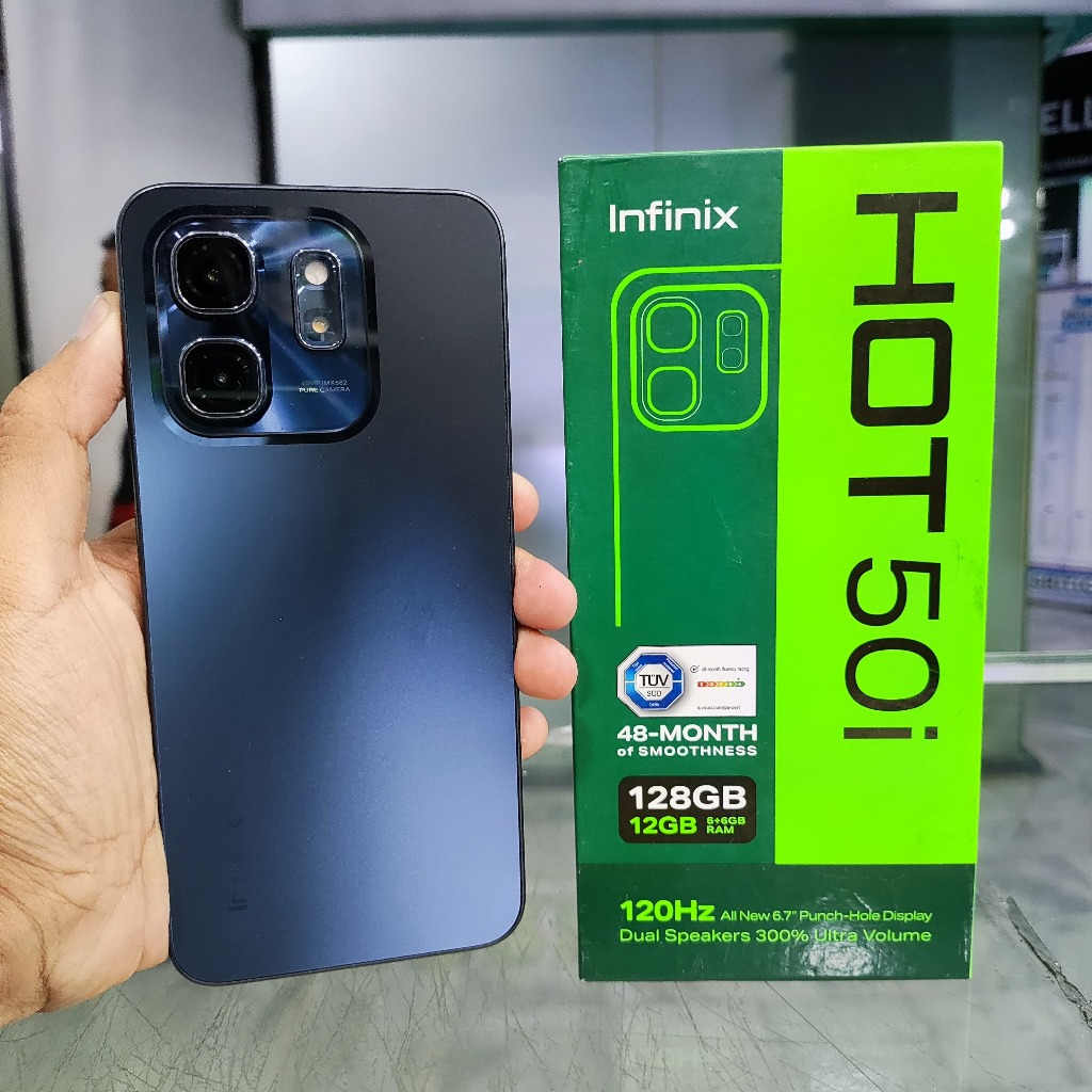 Infinix Hot 50i Ram 6GB ROM 128GB second original Giá 1,230,999 Đồng*Miễn phí vận chuyển