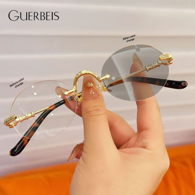 GUERBEIS Smart Light-Adaptive Frameless Glasses with Blue Light Protection and Elegant Design ราคา 79 บาท*ส่งฟรี