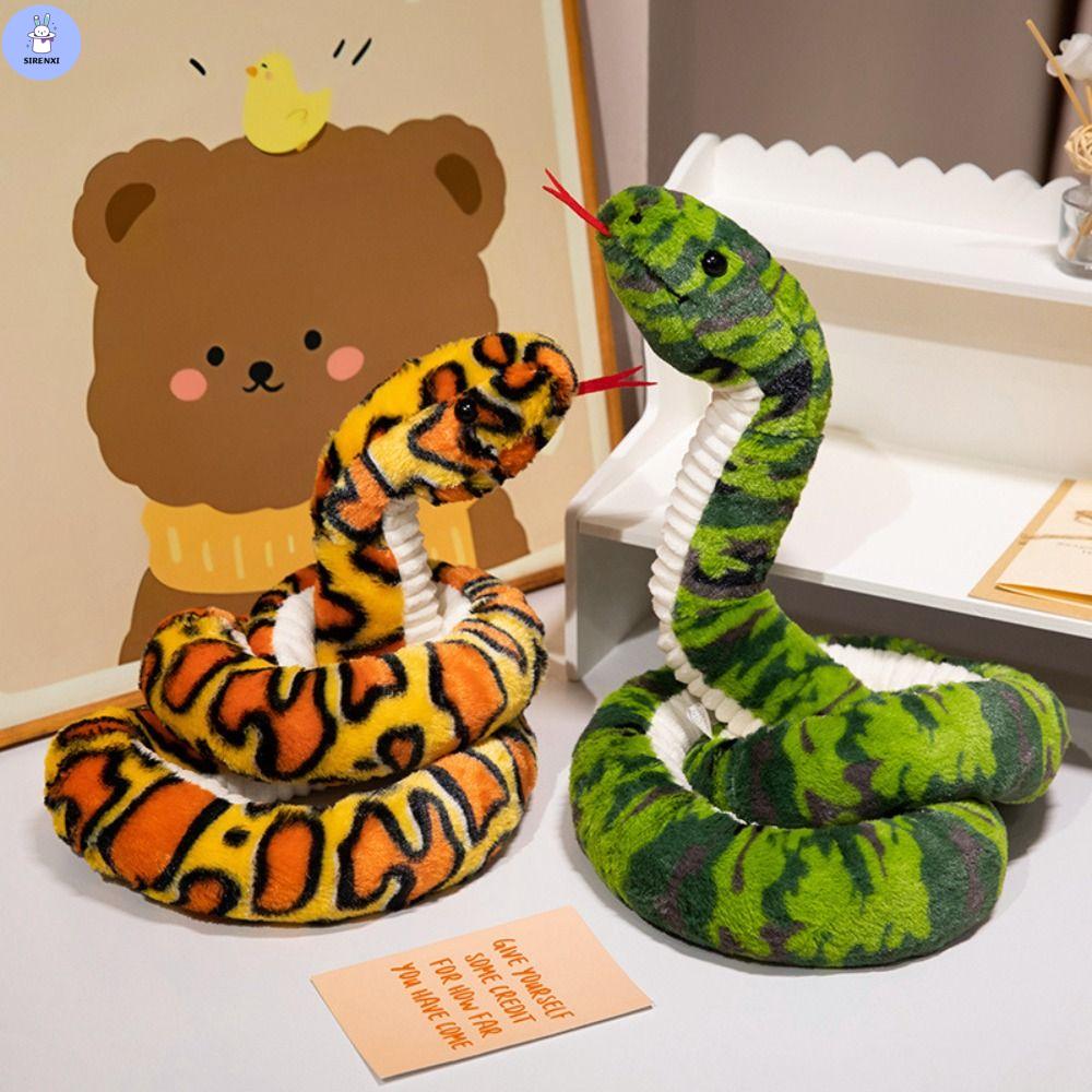 ตุ๊กตาผ้านุ่ม ตุ๊กตาของขวัญน่ารัก SIRENXI สีสันสดใส ของเล่นตุ๊กตางู ขดม้วนด้วย ลิ้นติดลิ้น ตุ๊กตางูเหลือม หมอนสำหรับนอน 120/180 ซม. ค่ะ ตุ๊กตางูงูเหลือม ของขวัญวันเกิดของขวัญ