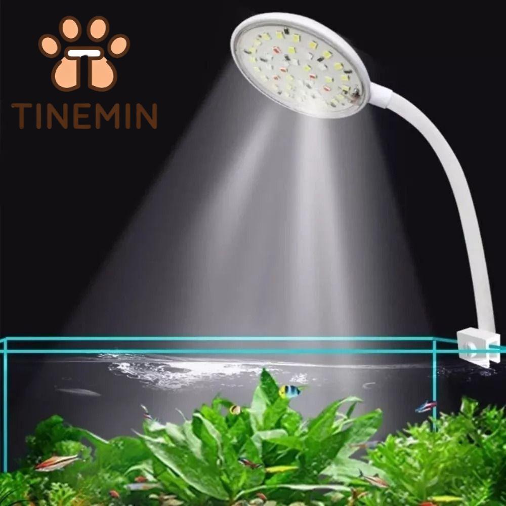 TINEMIN Led 5/7W Đèn kẹp bể cá USB Mini Đèn cây thủy sinh  Xoay 360 độ Đèn bể cá