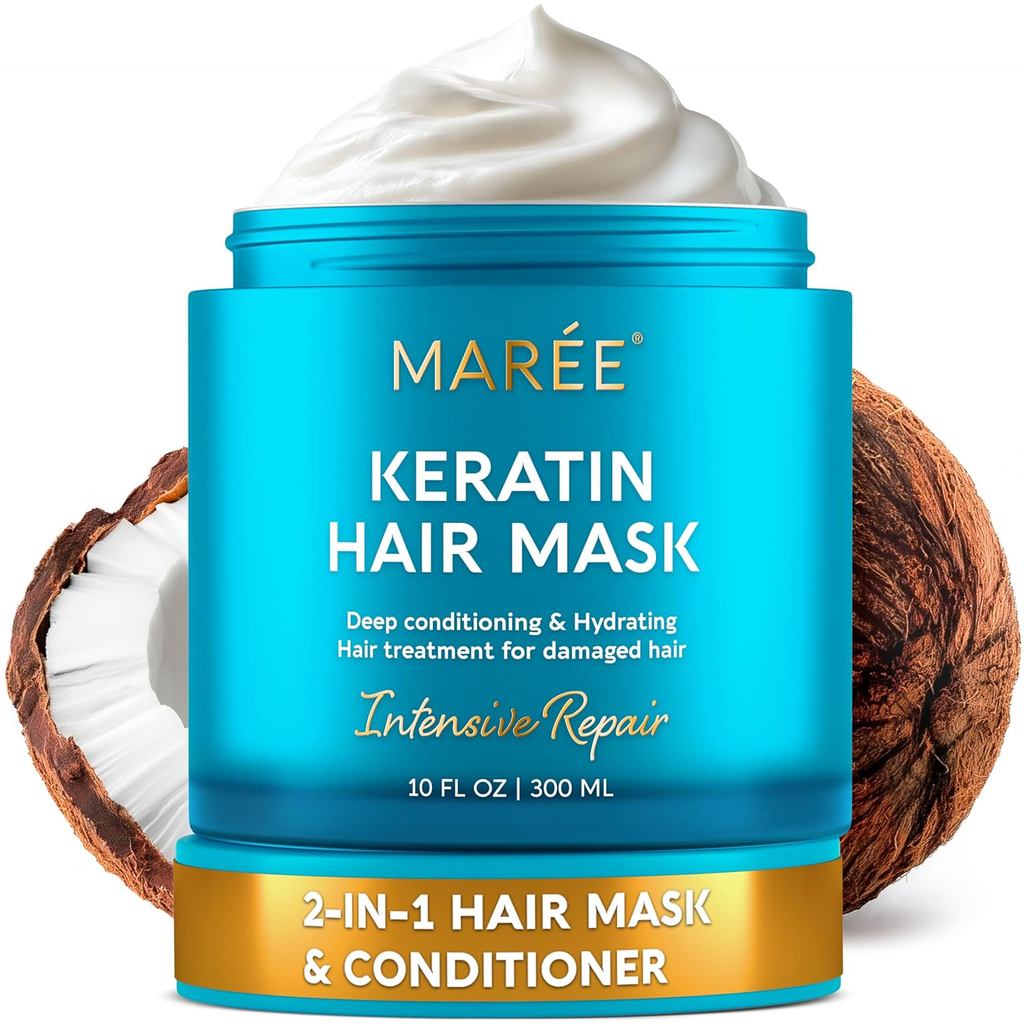 Mặt nạ ủ tóc MAREE Deep Conditioning Hair Mask 300ml phục hồi tóc khô, hư tổn