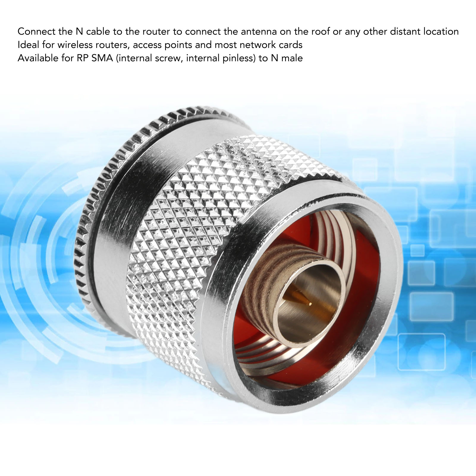 Bộ chuyển đổi đầu nối RF dễ dàng để cài đặt đồng trục RF kết nối cho card mạng