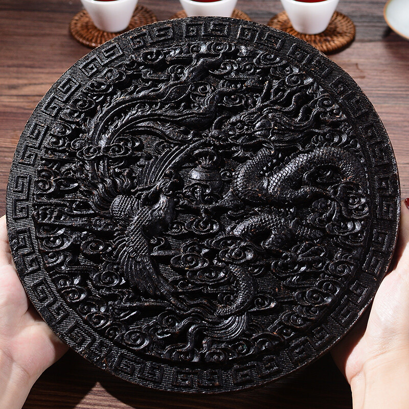 Da Hong Pao Black Tea Cake from Wuyi Mountains Natural Herbal Tea for Energy 250g