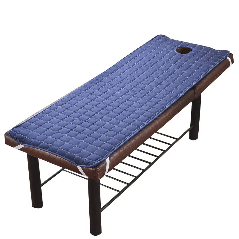 2023Bàn massage Polyester mềm Ga trải giường Elastic SPA Treatment Cover để thư giãn Forepart Hole Bedding Article Salon Couch