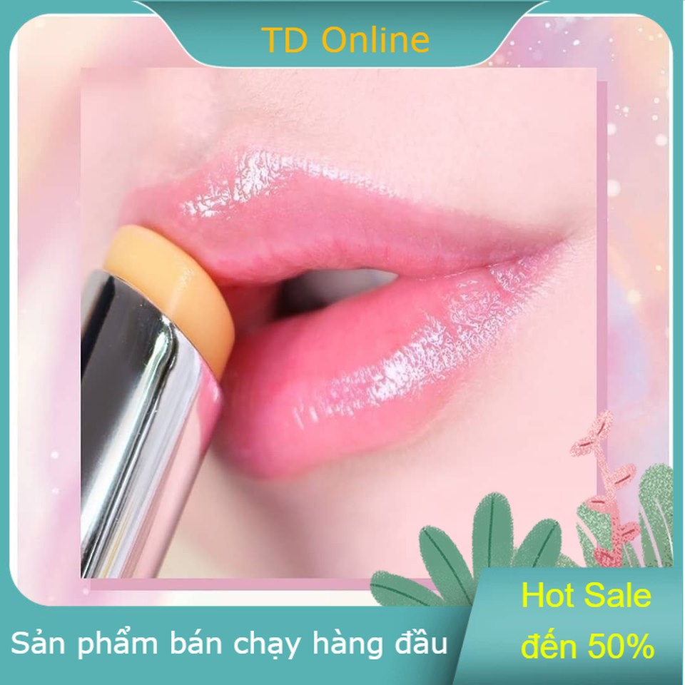 Son dưỡng môi cầu vòng hàn quốcdưỡng môi có màuthay đổi màu môi liên tục theo môi trườngnhiệt độ