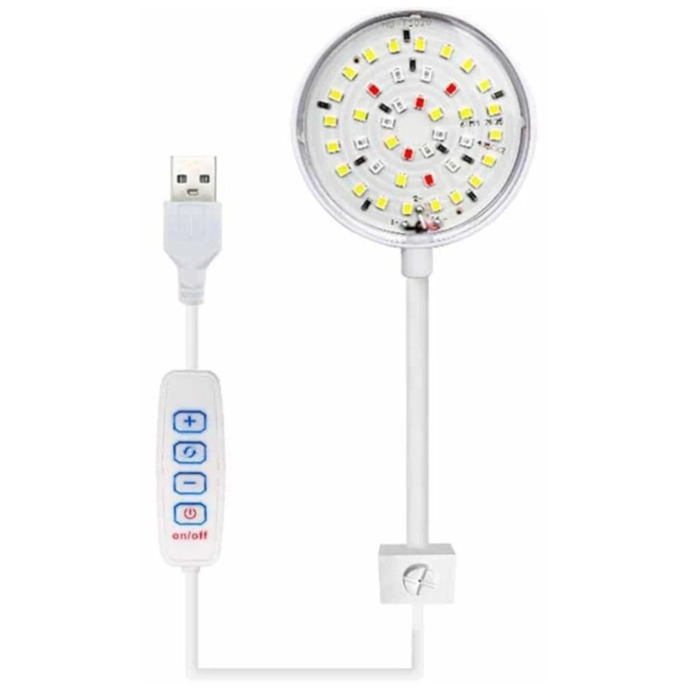 EODKUS 5/7W Đèn kẹp bể cá Mini Xoay 360 độ Đèn cây thủy sinh Phụ kiện bể cá Nước Chống Bắn Đèn LED Bể Cá Cảnh quan - 4