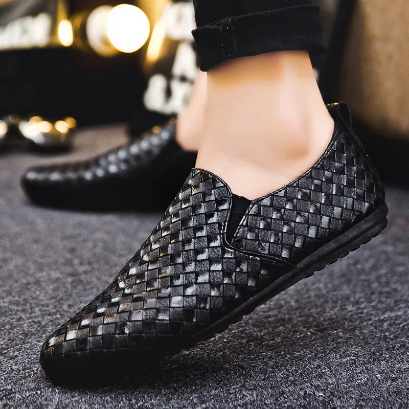 Da SHOSE người đàn ông thường thuyền đi bộ Giày mùa hè nam thoáng khí kháng rỗng mềm nền lưới Giày lười rô