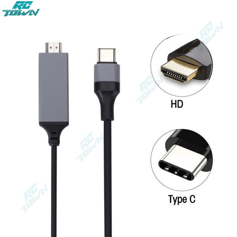 6.6FT USB C To HDTV Cable (4Kx2k 30hz) Type C To HDTV Adapter Display Cable For Home Office Laptop TV Phone ราคา 135 บาท*ส่งฟรี