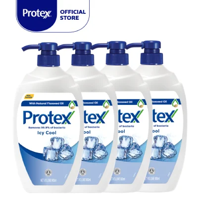 Protex Icy Cool Antibacterial Shower Gel 900ml [Bundle of 4] (1506531-4)