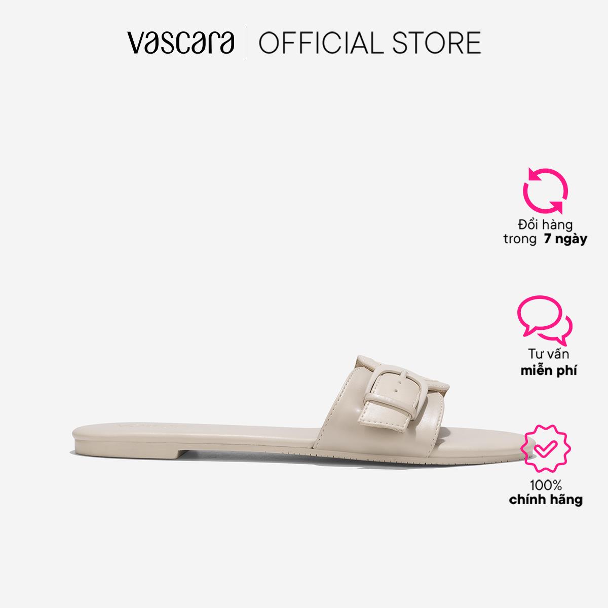 [Voucher 10%] Vascara Dép Quai Ngang Phối Cói - DXP 0202