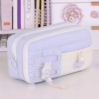 MMLUCK Nhiều lớp Hộp Bút Chì học sinh Sức chứa lớn Kiểu lật Hộp đựng bút Gel Dễ thương Vải bố Túi bút chì dễ thương Văn phòng phẩm
