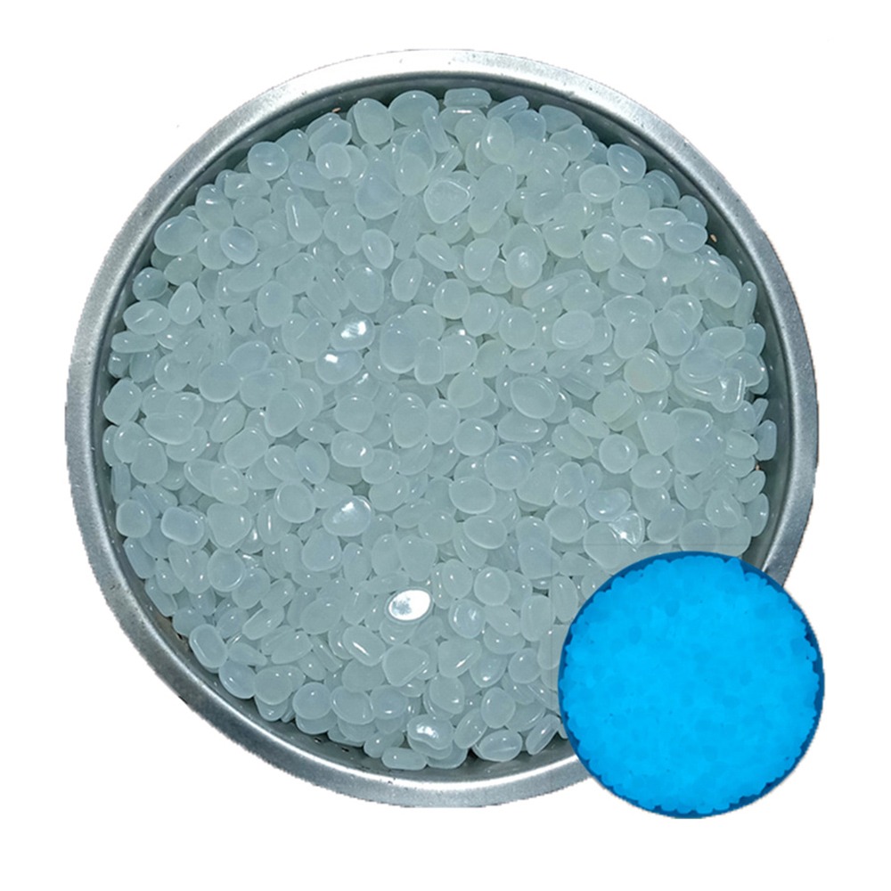 ZENDO12 600Pcs Nhựa Sỏi phát sáng trong bóng tối Đầy màu sắc mini Đá trang trí bể cá Bền bỉ Tự làm Sỏi phát sáng cho vườn Trang trí cảnh quan - 5