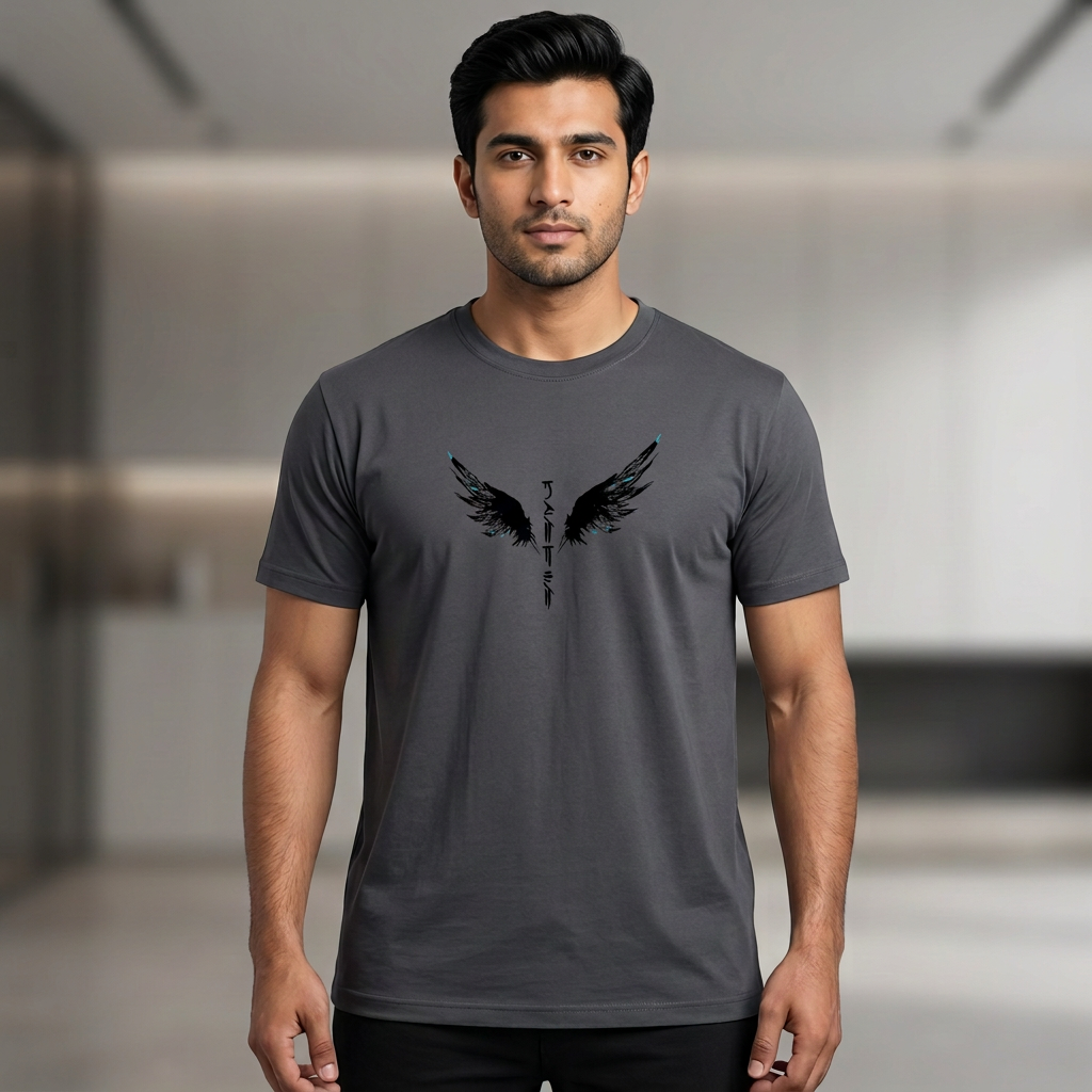 SA Traders Premium Quality Drifit Men's Tshirt Gray - Tshirts For Men - Men's Tshirts - New Printed Trendy Tshirts For Men