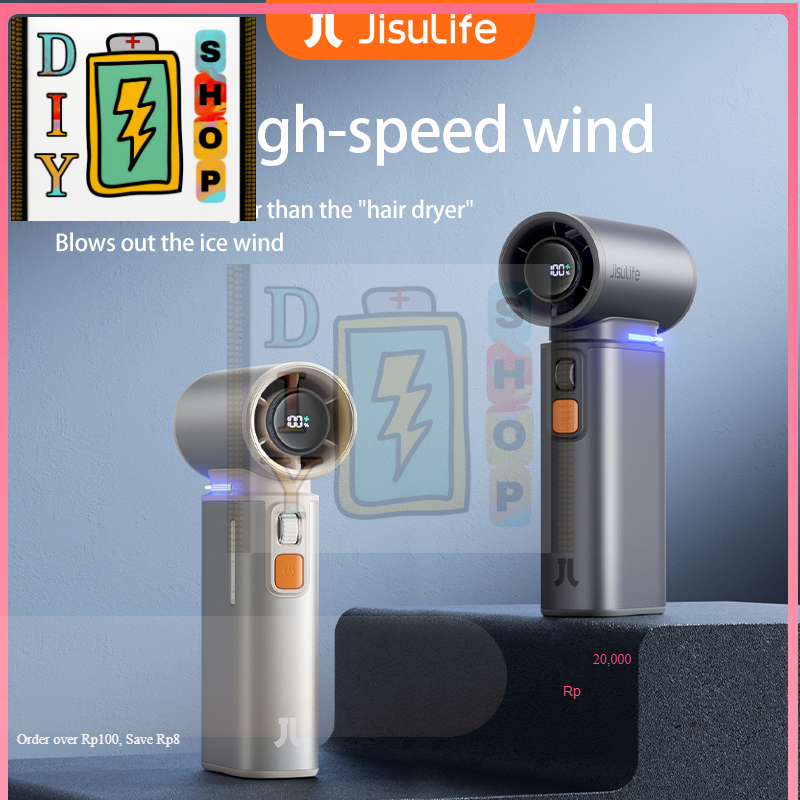 [Express Delivery in Thailand] Jisulife 3 in 1 Portable Fan, 9000 Mah Battery, Rechargeable, with Dustproof Function, Small Size, with 1-100 Speed Levels, Led Display, Outdoor Camping.