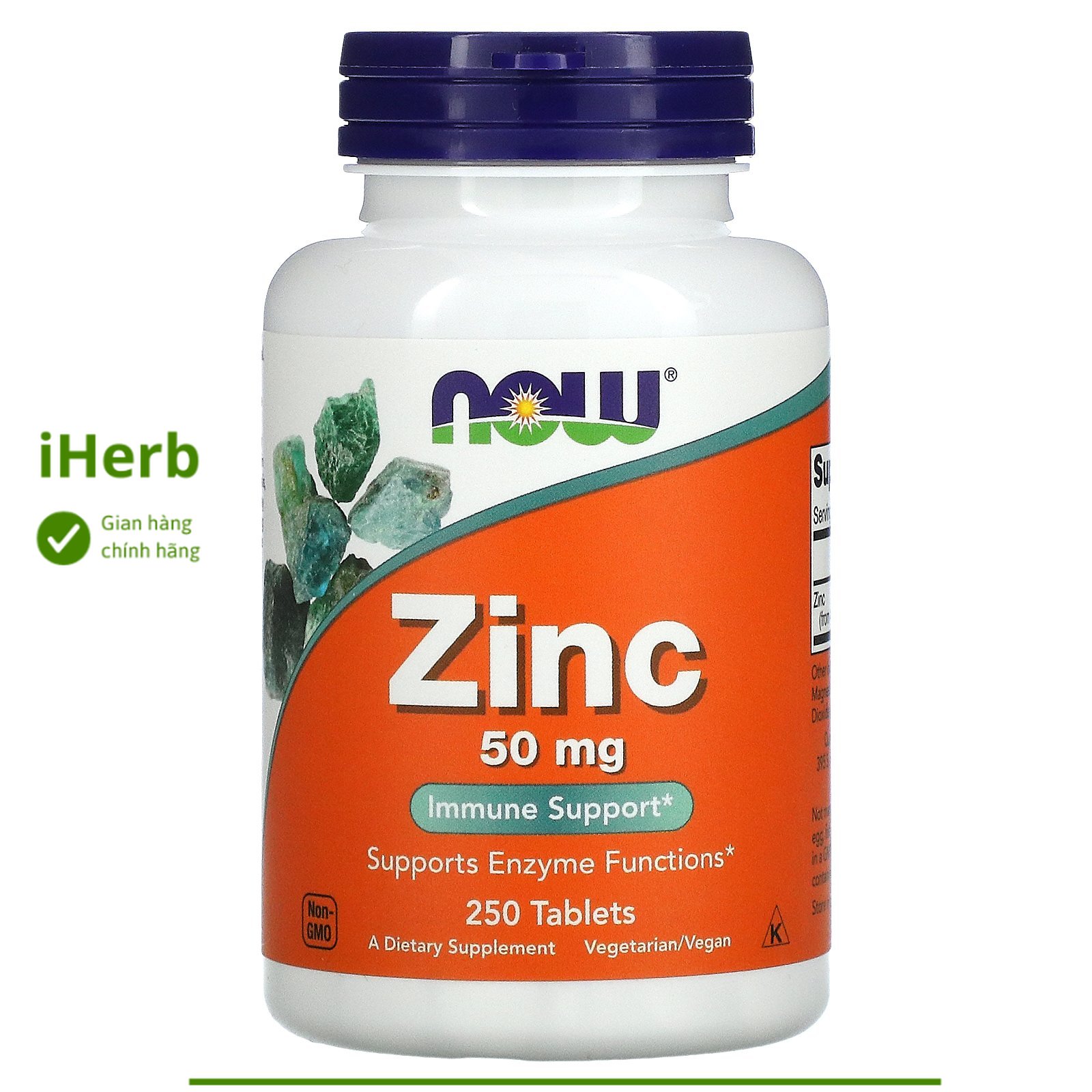 Now Foods, Zinc, 50 mg, 250 Tablets - iHerb Vietnam