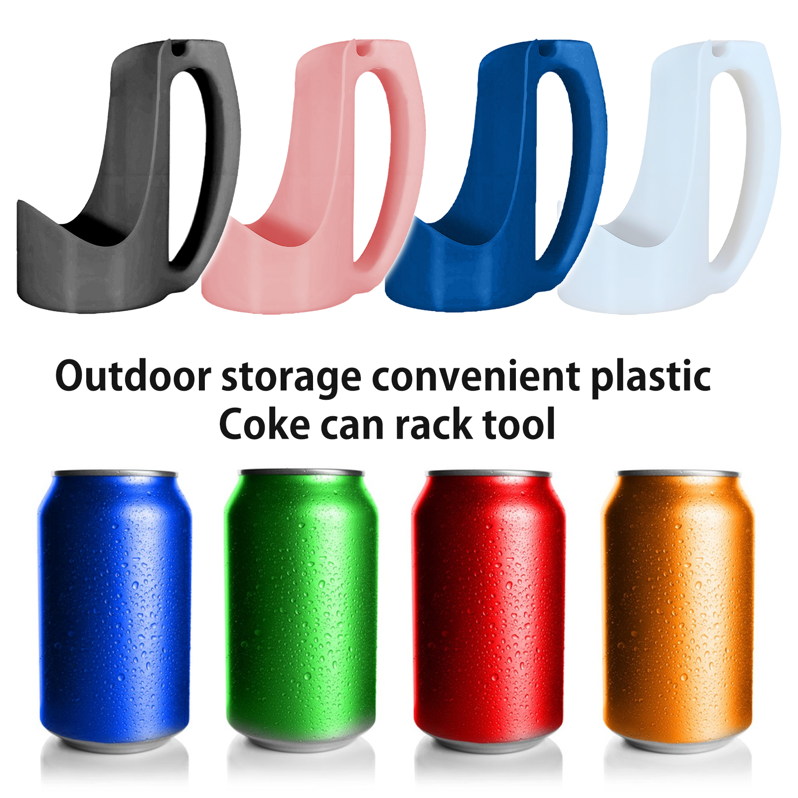 Durable Sleeve Lightweight Holder 330ml Coke Soda Holder Lightweight Ergonomic Grip Drink Caddy for Outdoor Office Use Dishwasher-safe Beverage Gift 3d Printed Design