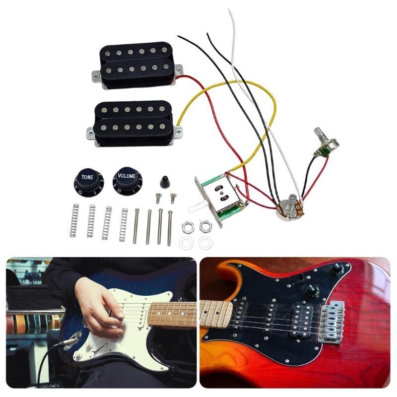 Điện Mobin đàn guitar Set HH Phong Cách phím Guitar Set Với Prewired Khai Thác Và 250K Potentiometer Cho Nhiều Tông Màu