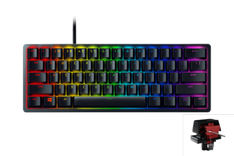 Razer Huntsman Mini (RED SWITCH) 60% Opto-Mechanical Gaming Keyboard Singapore